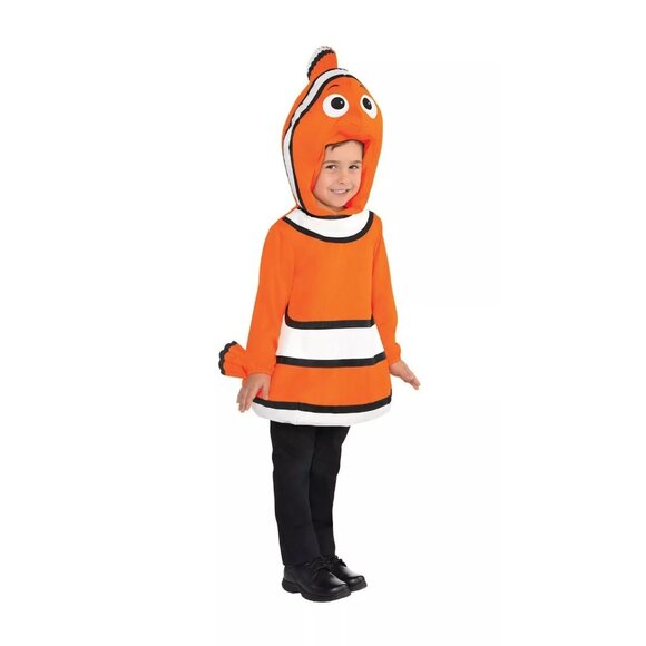 Disney Pixar Finding Dory Nemo Toddler Costume Hooded Tunic Halloween Fish 3T-4T - Picture 1 of 6